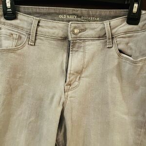Old Navy Women's Light Gray Skinny Jeans